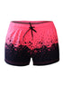 Sexy Rosy Floret Printed Women Swim Shorts